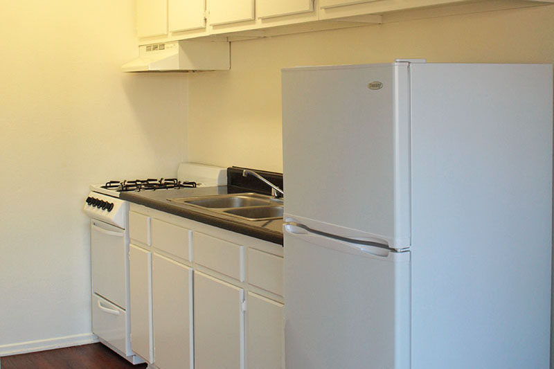 This gourmet kitchens can be viewed in person at the The Gondolier Apartments, so make a reservation and stop in today.